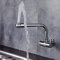 SFEWF Wasserhahn-Wand-Typ-Kupfer-Einzelwaschbecken, schwenkbares, wandmontiertes Waschbecken, Balkon