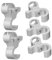 ULTECHNOVO 10 Stk Sperrknopf MCB Breaker Lock Tool Verriegelung des Leitungsschutzschalters pädiprotect schutzzelt Miniatur-Unterbrecherschloss-Kit Unterbrechersperre Aluminiumlegierung