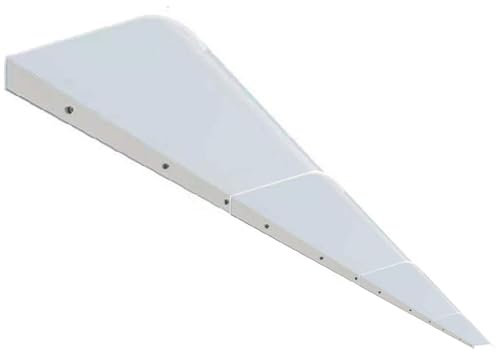 Tenda da sole trasparente per porte esterne, veranda, protezione da pioggia e sole, tenda da sole scalabile per la terrazza esterna (piatta 40 cm)