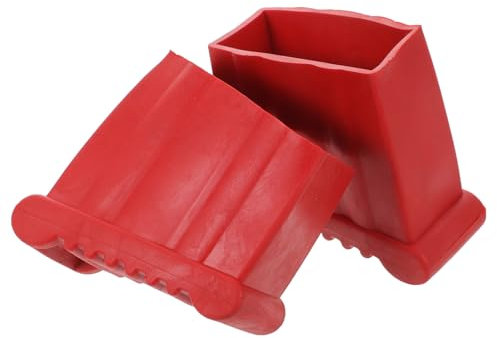 Homoyoyo Lot de 2 pieds d'échelle 75 x 25 cm - Embouts en caoutchouc antidérapants pliables pour escabeau et meubles - Protection idéale pour les sols et les accessoires d'échelle - Durable et stable