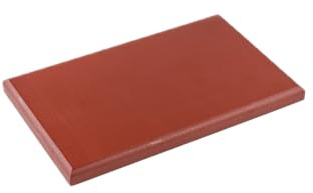 Topatupa - Planche à découper professionnelle en polyéthylène antidérapante - 40 x 30 x 2 cm (Rouge)