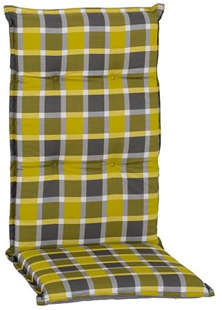 Beo® Barcelona Hochlehner Gartenstuhlauflagen | Waschbar | Atmungsaktiv | UV-beständig | Made in EU | Öko-Tex Standard | 118x50cm | Komfortable Sitzkissen Outdoor