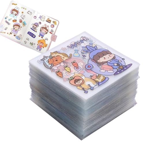 Aufkleber Niedliche Cartoon Girl - Sticker Für Süßes Mädchen Album, 100 Aufkleber Für Laptop -Wasserflaschen | Kreative Wasserdichte Abziehbilder Für Flasche Wasser, Aufkleber Bei