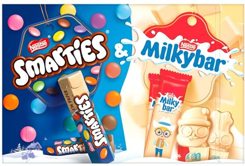 Nestlé Smarties & Milkybar Chocolate Selection Box, 116.4g | Pack of 1 | Selection box containing a variety of 2 delicious treats from your favourite Nestlé brands