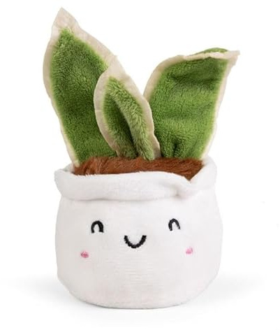 Living Nature Little Sansevieria Kuscheltier | Weiches Stofftier Pflanze Geschenk für Kinder