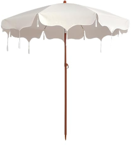 Genérico Sombrilla Con Borlas Para Restaurante Y Piscina, Parasol Para Lluvia, Sombrillas De Exterior Para Puestos Para Protección Solar, Uso Comercial En Patio