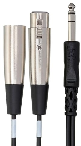 Hosa stéréo 1/10,2 cm téléphone – XLR (M) et XLR (F), 4 m (4 m.) – ENVOI/retour (Insert) Câbles