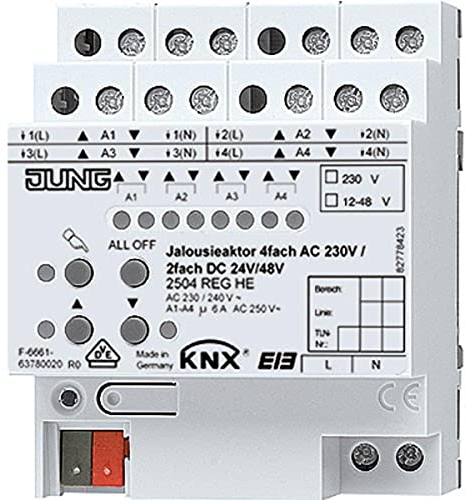 Jung, Attuatore per Veneziane Knx, 4 Canali - 2504Reghe