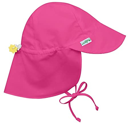 i play. Chapeau de protection solaire avec rabat, Rose, 0-6 mois