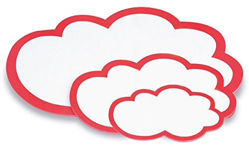 magnetoplan 111152003 Moderationskarten und wolken klein, 420 x 250 mm | Kommunikationskarten | BxH 420 x 250 mm | Für Meetings und Präsentationen | FSC-zertifiziert