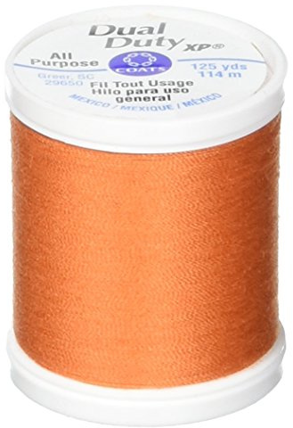 Coats Thread & Zippers Dual Duty XP General Purpose Thread, 125-Yard, Kumquat