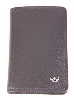Golden Head Polo Credit Card Case Black
