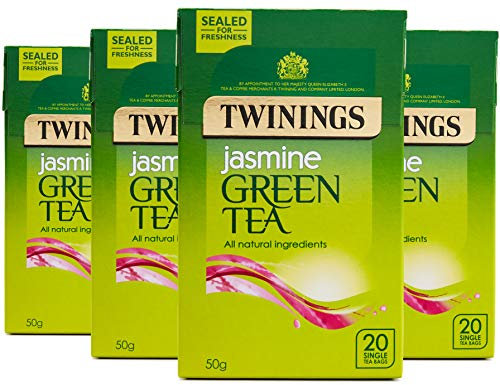Twinings Jasmine Green Tea 80 Tea Bags (Multipack of 4 x 20 Tea Bags)