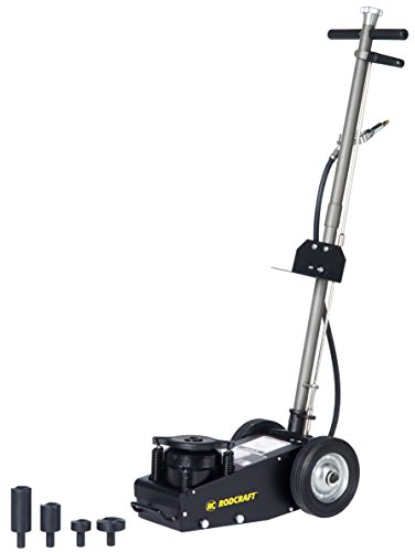 Rodcraft LHH22 Lufthydraulischer Wagenheber bis 20 Tonnen Hubkraft, Min./Max. Höhe: 210 mm/ 435 mm, Gewicht: 49 kg