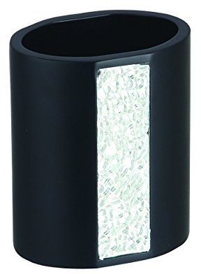 MSV Zahnputzbecher, Textil, Schwarz, One Size