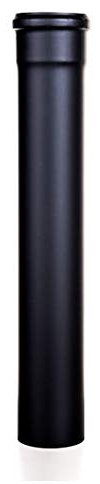 An camini anf03080 - Tubo in Acciaio 25 cm, Diametro 80 mm per Stufa a Pellet Canna fumaria Scarico fumi