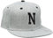 MSTRDS Unisex Letter Snapback N Baseball Cap, N Heather Grey, Large