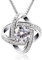 B.Catcher Women Necklaces Sterling Silver, 925 Sterling Silver Birthday Necklace, 5A Cubic Zirconia Pendant Gemini Necklace, for Wife, Mom, Girlfriend, Daughter, Friend - Gift Box, 45cm Chai