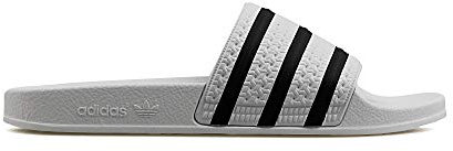 adidas Adilette, Sandali Unisex-Adulto, White Core Black White, 47 EU