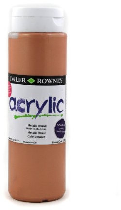 Daler-Rowney Graduate Acrylfarbe, 500-Ml-Flasche, Metallic, Braun