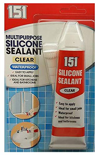Fabulouz Silicone Sealant Tube Multipurpose Waterproof Kitchen Bath Shower Clear 70G (Clear)