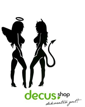 Decus Engel und Teufel Frauen sexy // Sticker OEM JDM Style Aufkleber