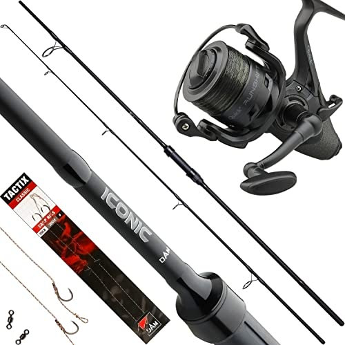 Fischzeux Karpfen Set komplett Profi - Angelset Iconic Karpfenrute 2 teilig (3,00 m)