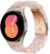 Miimall Bracelet en Résine pour Samsung Galaxy Watch 5 Pro 45mm/5 40mm 44mm, 20mm Bande de Remplacement pour Samsung Galaxy Watch 4 40mm 44mm/4 Classic 42mm 46mm/Active 2 40mm 44mm -Rosé Fleur