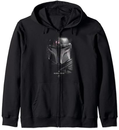 Star Wars The Mandalorian Big Face Poster Sweat à Capuche