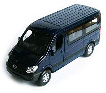 Toys Mercedes Benz Sprinter Traveliner Modellauto Welly Metall Modell Auto Spielzeugauto Geschenk 71 (Blau-Metallic)