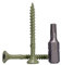 Paquete de 700 piezas con acabado anticorrosión verde de 4 x 40 mm, tornillos para madera, cabeza torx, tipo 17, cabeza avellanada, tornillo exterior (700, 4 x 40 mm)