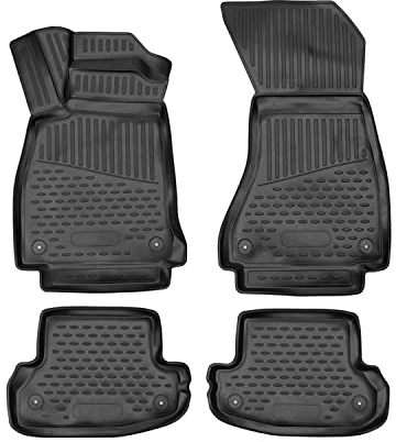 OMAC Gummimatten Fußmatten kompatibel mit Audi A5 Coupé Cabriolet F5P 2016-2024 TPE 4X