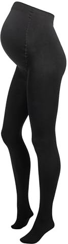 Herzmutter Umstandsstrumpfhose Thermo Winter - Blickdicht-Matt - OekoTex 100 - Warme Schwangerschaftsstrumpfhose - Schwarz - 1700 (M/L)