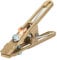 Ground Welding Earth Clamp, Reliable Brass A Shape Welder Earth Ground Copper Grip Cable Clamp for Welding Machine Various Types of Welding Equipment (260A)