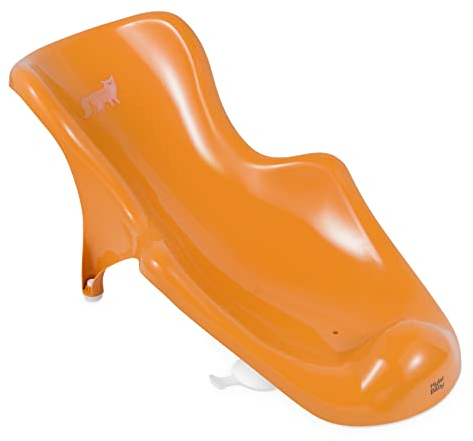 Hylat Baby Accesorio de baño para bebés - una valiosa ayuda para el baño de bebés y niños desde el nacimiento hasta los 6 meses aproximadamente. Naranja Zorro