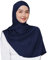 LEOMOSTE Damen Satin Seidig Pashmina Schal Wrap Kopftuch Turban Hijab Kappe für Abendkleider Brautparty besondere Anlässe, Dunkelblau, Einheitsgröße