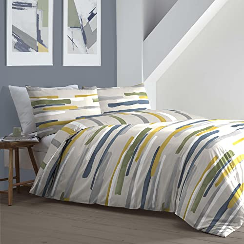 Fusion - Clifton - Duvet Cover Set - King Bed Size in Green