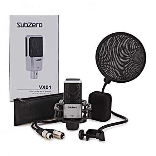 SUBZERO VX01 Professional Vocal Microphone for Singing XLR