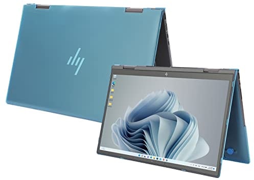 mCover Case ONLY Compatible for 2022~2023 15.6 HP Envy x360 15-EW0000 (Intel CPU) / 15-EY0000 (AMD CPU) Series Laptop (NOT Fitting Any Other HP Models) - Aqua