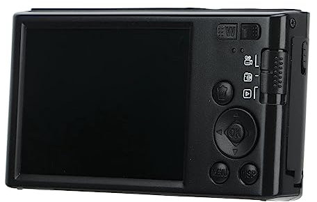 4K 44MP Digital Camera, HD Vlogging Camera with 16X Digital Zoom and 2.8in LCD Screen, Anti Shake Rechargeable Mini Compact Camera for Kids Teens Adult Beginner (Black)