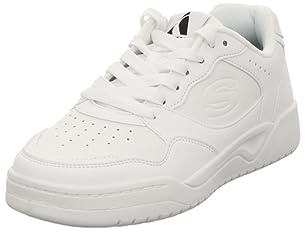 Skechers Koopa-Volley Low Varsity 183240-WHT, Mens Sneakers, White, 42 EU