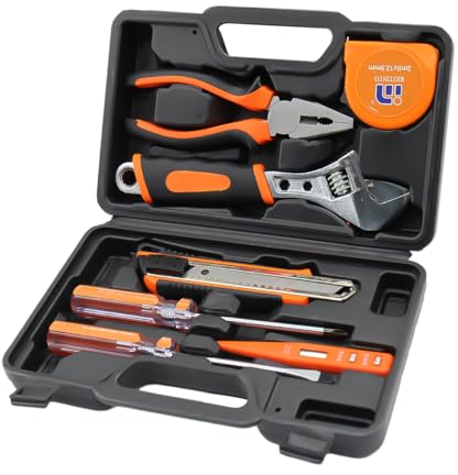 copap Mini Werkzeug Set, kleiner Werkzeugkoffer, Werkzeugkoffer Gefüllt, Fahrrad Auto Werkzeug-sets für Reparaturen, DIY Werkzeugset Geschenk, Tragbar Werkzeugkasten für Heimarbeit, Garage, Reisen