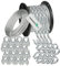Renomo24 Drahtseil Set 6 - Stahlseil 20m 5mm 6x7 verzinkt, 4x Spannschloss Haken/Öse, 16x Bügelklemmen, 16x Kauschen