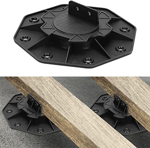 Randaco Lot de 30 plots de terrasse réglables en hauteur 18-30 mm - Pour panneaux de terrasse et sous-construction en bois WPC