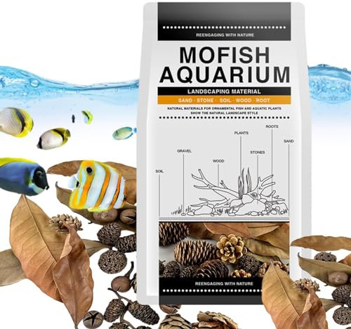 Opilroyn 1/2 Aquarium-Erlenzapfen – Multifunktionale Garnelen, natürliche Aquarien, untere Aquarium-Dekoration, sicherer Wasseraufbereiter, Aquarien, Botanicals für Süßwasser und Schwarzwasser