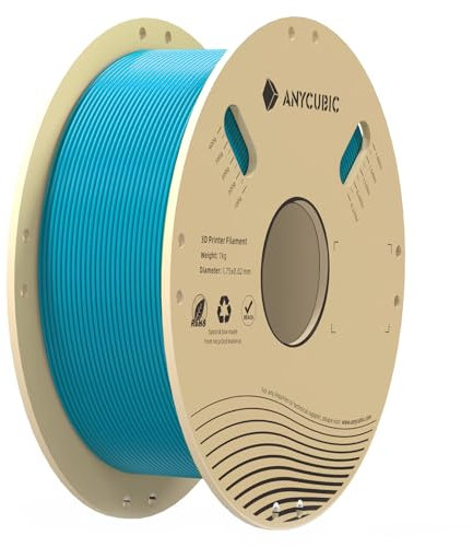 ANYCUBIC PLA Filament 1.75mm, 3D Drucker PLA Filament Maßgenauigkeit +/- 0.02mm, Intelligente Identifikation, 1KG Tropical Turquoise