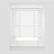 APEX FURNISHINGS Faux Wood Window Venetian Blinds-50mm Slats White Tape Trimmable Home Office Windows Blind (120cm x 150cm)