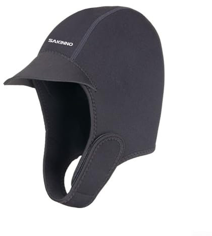 Diving Comfort 2mm Neoprene Wetsuit Hood with Elastic Chin Strap (Is black)