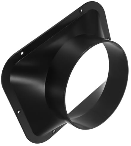 Uonlytech Flangia Rettangolare Abs Per Raccordo Condotto Aria Nero Resistente Alta Pressione Per Collegamento Rapido Ventole e Sistemi Di Ventilazione Industriali