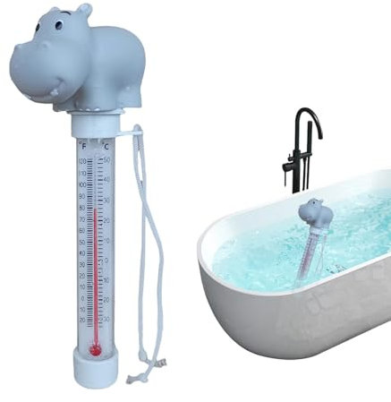 FmtwPhn Sensor de temperatura de de piscina,Monitor de temperatura de piscina de animales | Indicador flotante de temperatura del agua - Medidor de temperatura del agua de lecturas fáciles y